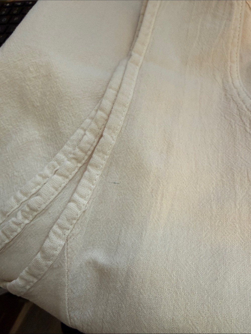 NWT Giocam 100% Peruvian Cotton Tank Dress with Pockets Lagenlook - Picture 14 of 14